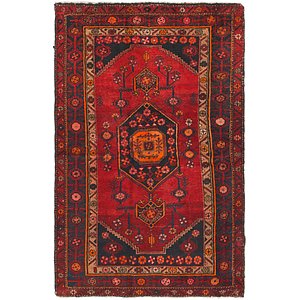 Unique Loom 4' 2 x 6' 7 Hamedan Persian Rug