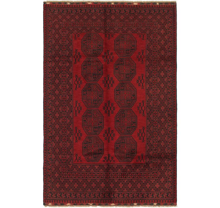 5' 5 x 8' 3 Afghan Akhche Rug