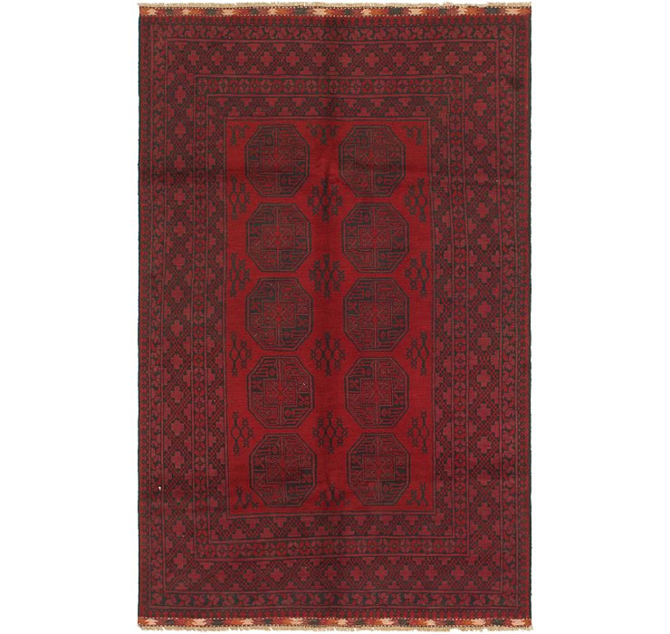 5' 3 x 8' 6 Afghan Akhche Rug