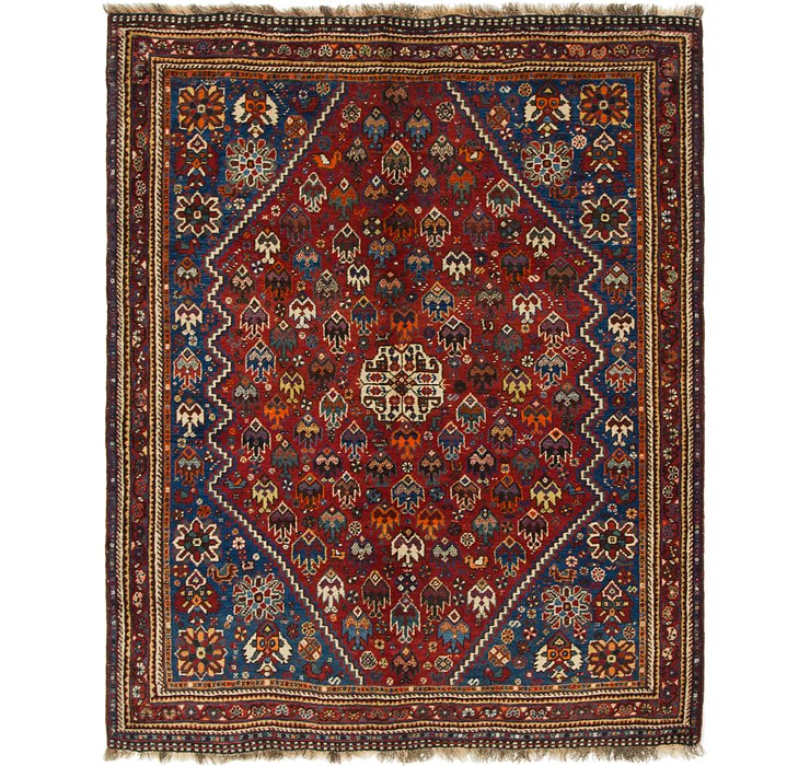 5' x 6' 4 Ghashghaei Persian Rug