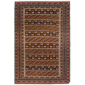 Unique Loom 4' x 6' 2 Balouch Persian Rug