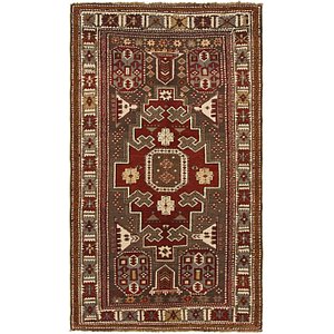 HandKnotted 4' 2 x 7' 3 Shiraz Persian Rug