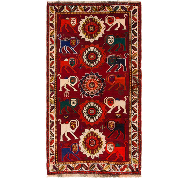 3' 6 x 6' 7 Ghashghaei Persian Rug