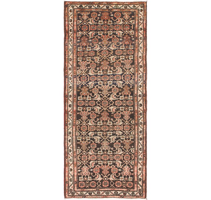 3' 7 x 9' Hossainabad Persian Run...