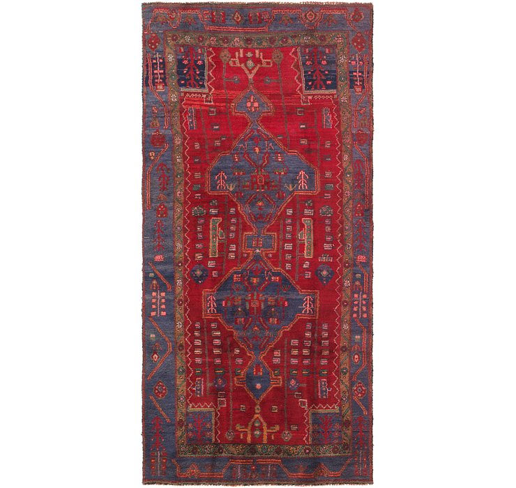 HandKnotted 4' 4 x 9' 5 Meshkin Persian Runner ...