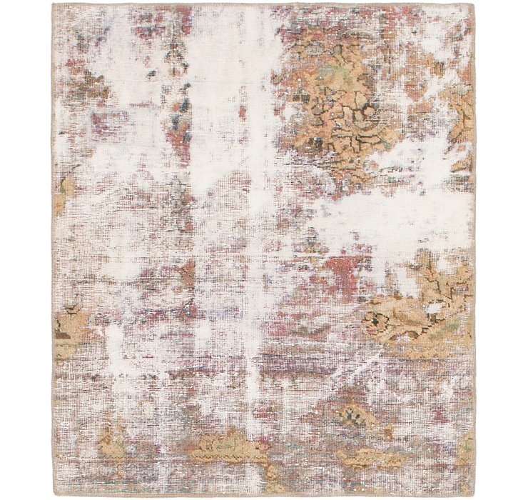 HandKnotted 4' x 4' 8 Ultra Vintage Persian S...