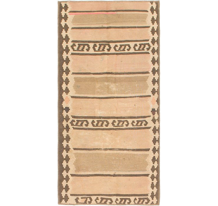 2' 4 x 4' 10 Kilim Fars Rug