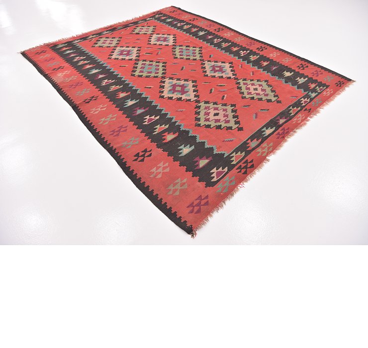 7' 2 x 9' Kilim Fars Rug