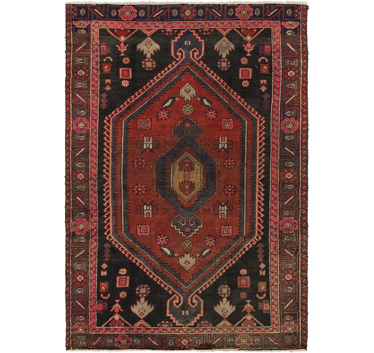 4' 2 x 6' 3 Khamseh Persian Rug