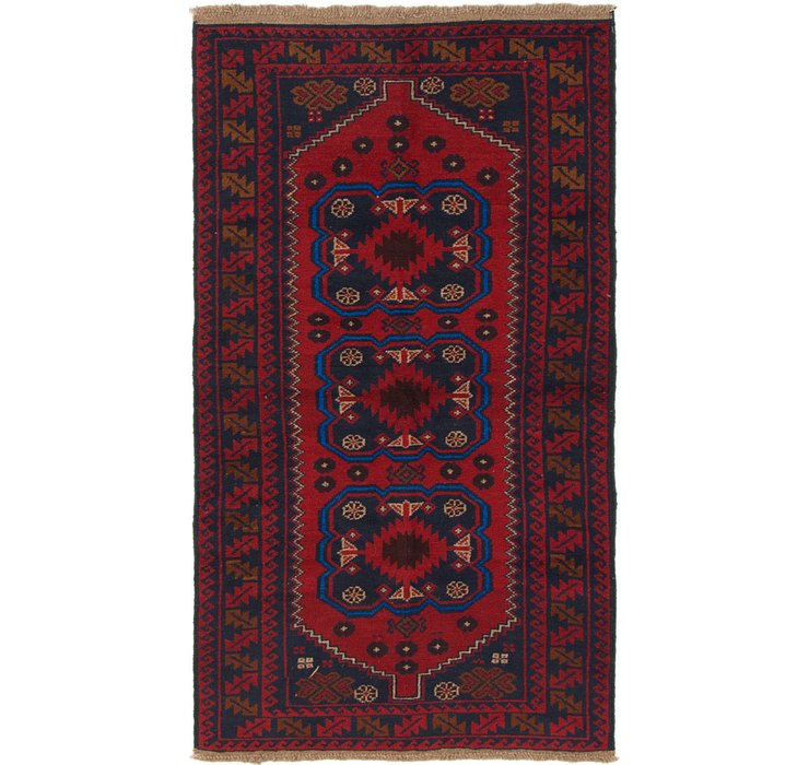 3' 5 x 6' 3 Balouch Persian Rug