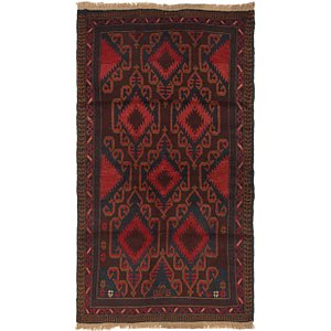 3' 5 x 6' 1 Balouch Persian Rug