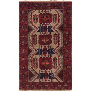 Unique Loom 3' 6 x 6' Balouch Persian Rug