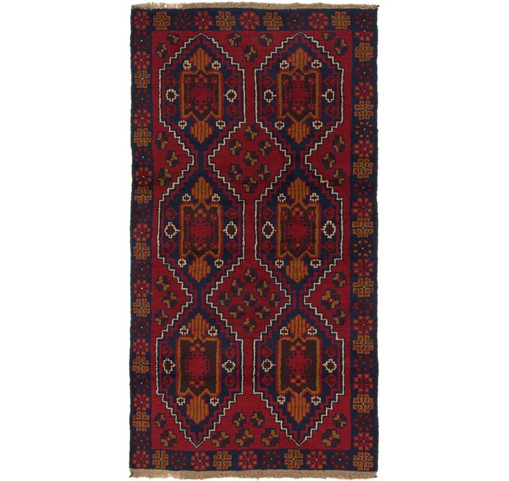 3' 7 x 6' 7 Balouch Persian Rug