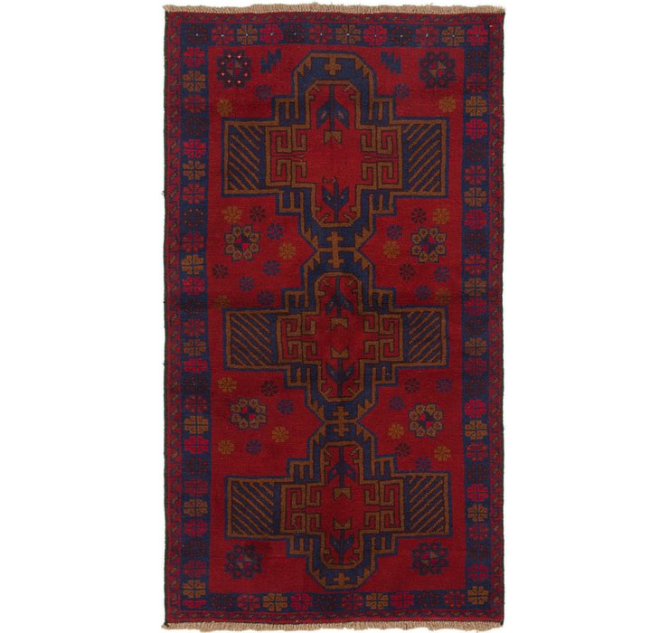 3' 5 x 6' 2 Balouch Persian Rug