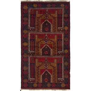 3' 7 x 6' 6 Balouch Persian Rug