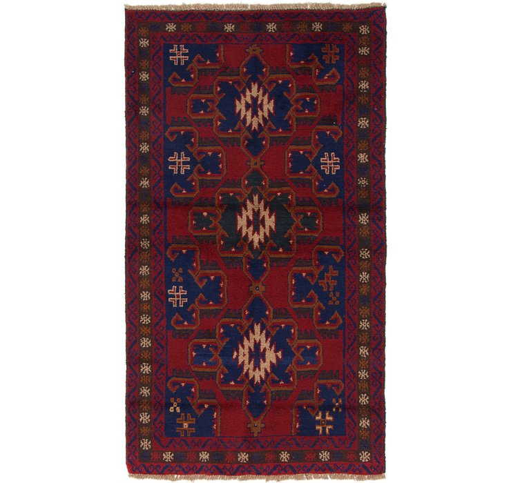 3' 6 x 6' 3 Balouch Persian Rug