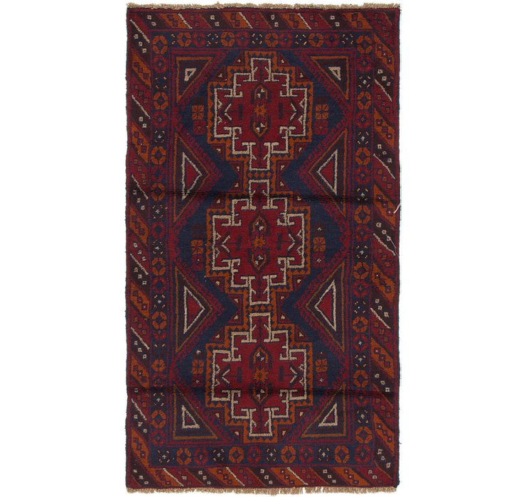 3' 6 x 6' 4 Balouch Persian Rug