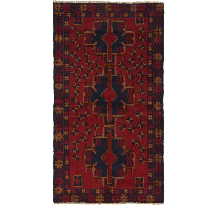 3' 8 x 6' 6 Balouch Persian Rug