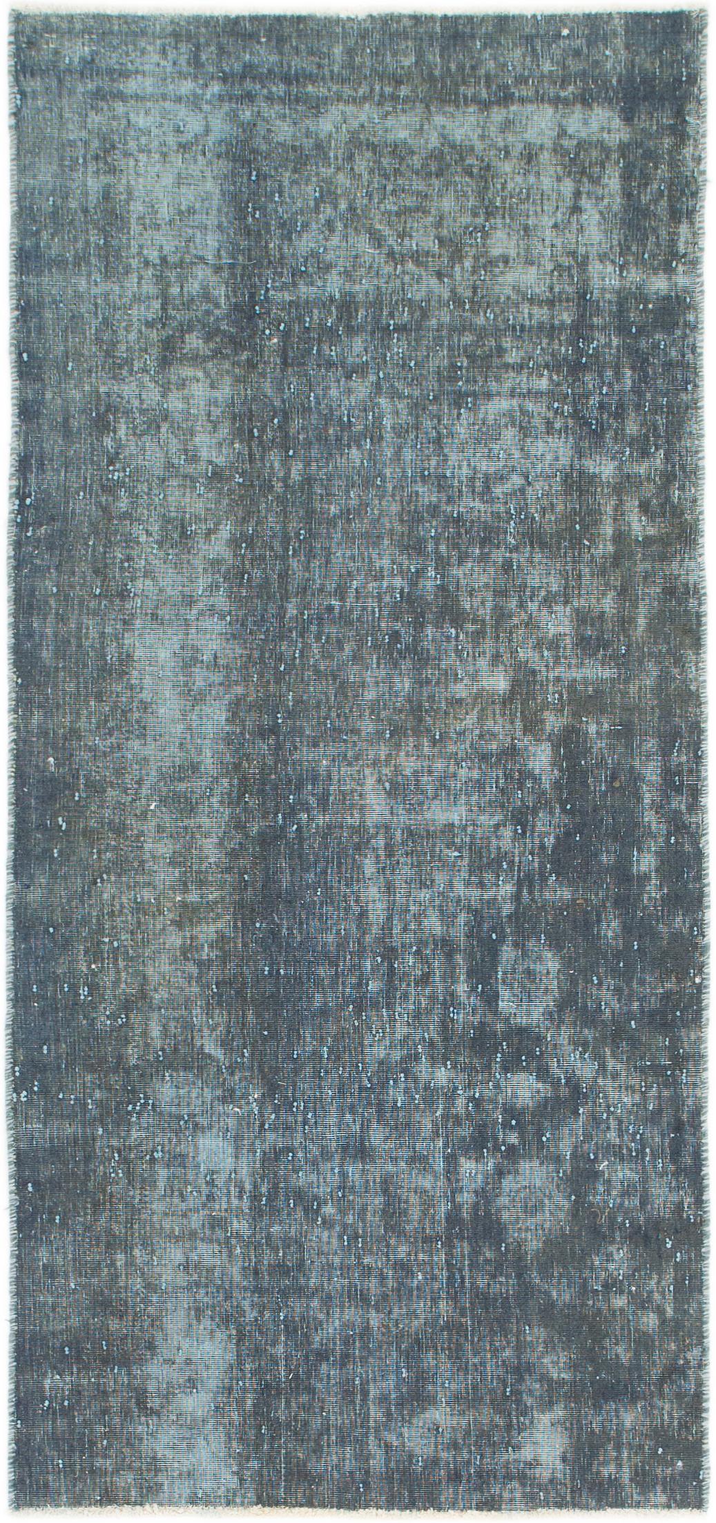 Dark Blue 3' x 6' 7 Ultra Vintage Persian Runner Rug eSaleRugs