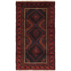 3' 9 x 6' 8 Balouch Persian Rug
