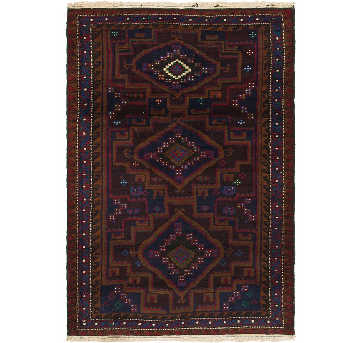 3' x 4' 6 Balouch Persian Rug