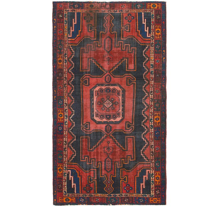 4' 8 x 9' Hamedan Persian Runner ...