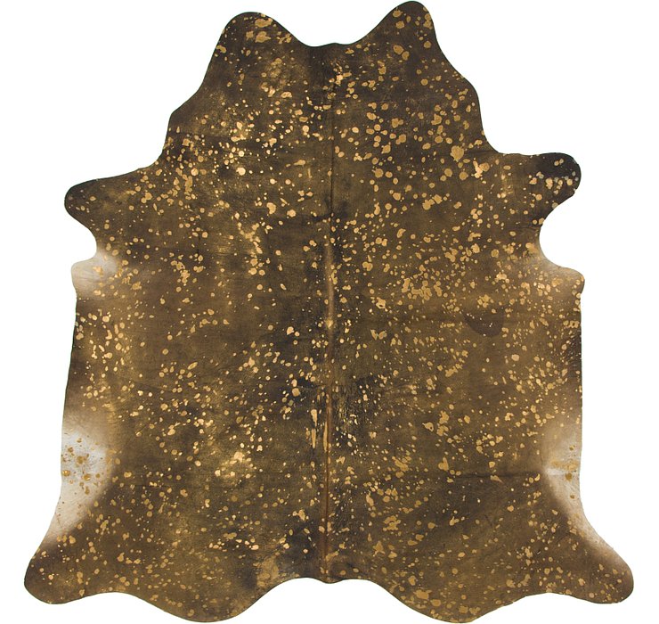 8' x 8' 2 Cowhide Square Rug