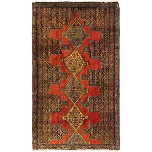 HandKnotted 2' 8 x 4' 7 Senneh Persian Rug