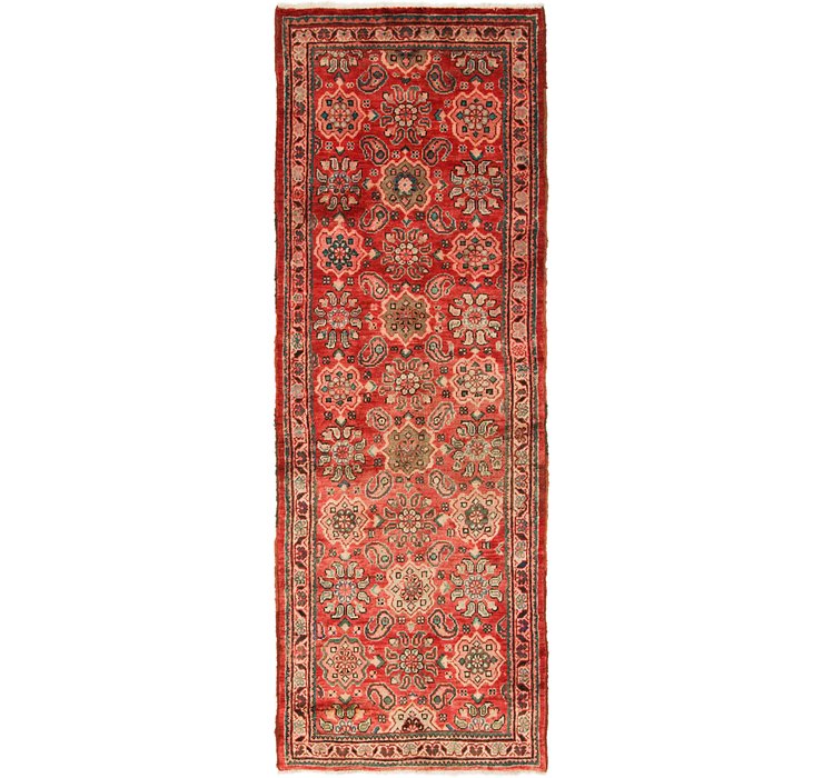 3' 10 x 11' Hossainabad Persian Run...