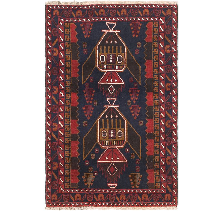 2' 10 x 4' 5 Balouch Persian Rug