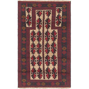 HandKnotted 2' 8 x 4' 9 Balouch Persian Rug