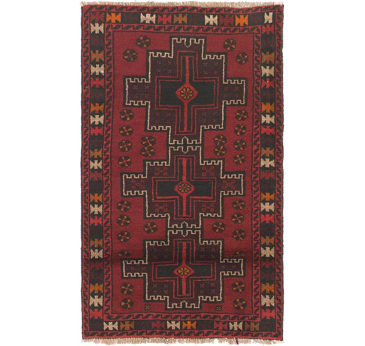 2' 10 x 4' 10 Balouch Persian Rug
