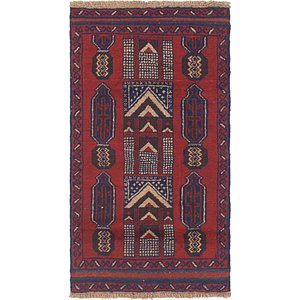 HandKnotted 2' 8 x 5' Balouch Persian Rug