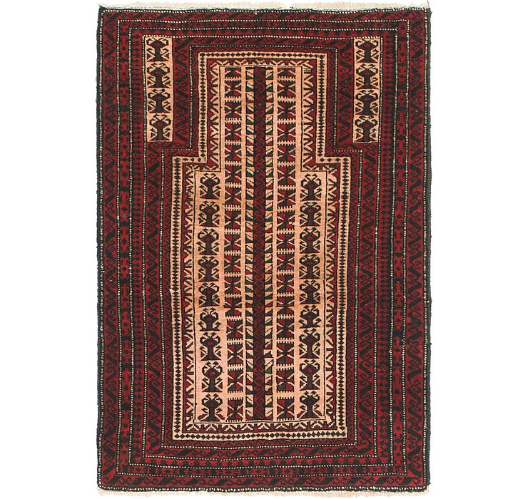 2' 9 x 4' Balouch Persian Rug