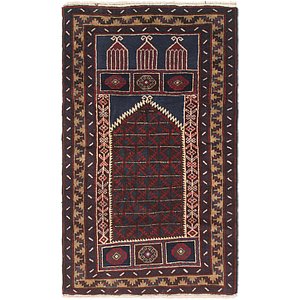 Unique Loom 3' x 5' Balouch Persian Rug