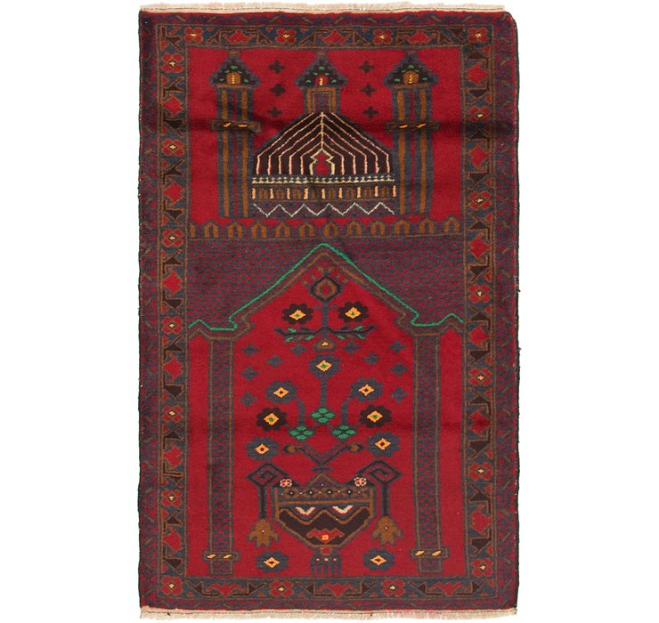 2' 9 x 4' 5 Balouch Persian Rug
