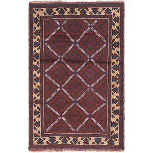 2' 10 x 4' 5 Balouch Persian Rug