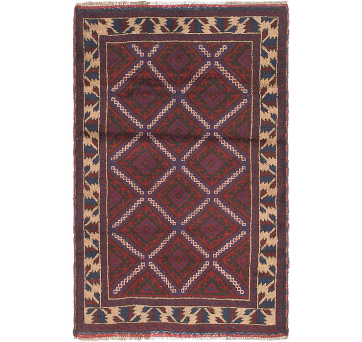 2' 10 x 4' 5 Balouch Persian Rug
