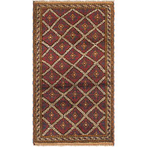 Unique Loom 2' 9 x 4' 9 Balouch Persian Rug