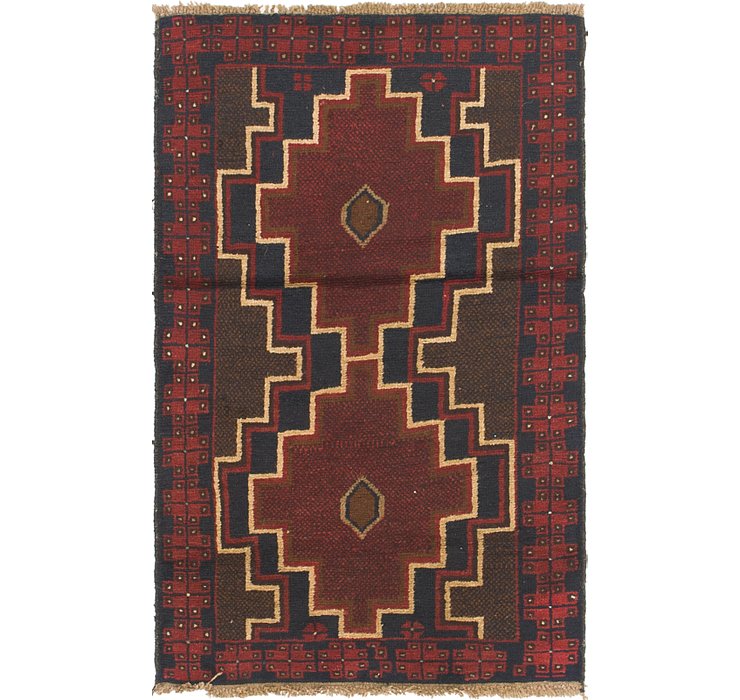 2' 9 x 4' 6 Balouch Persian Rug