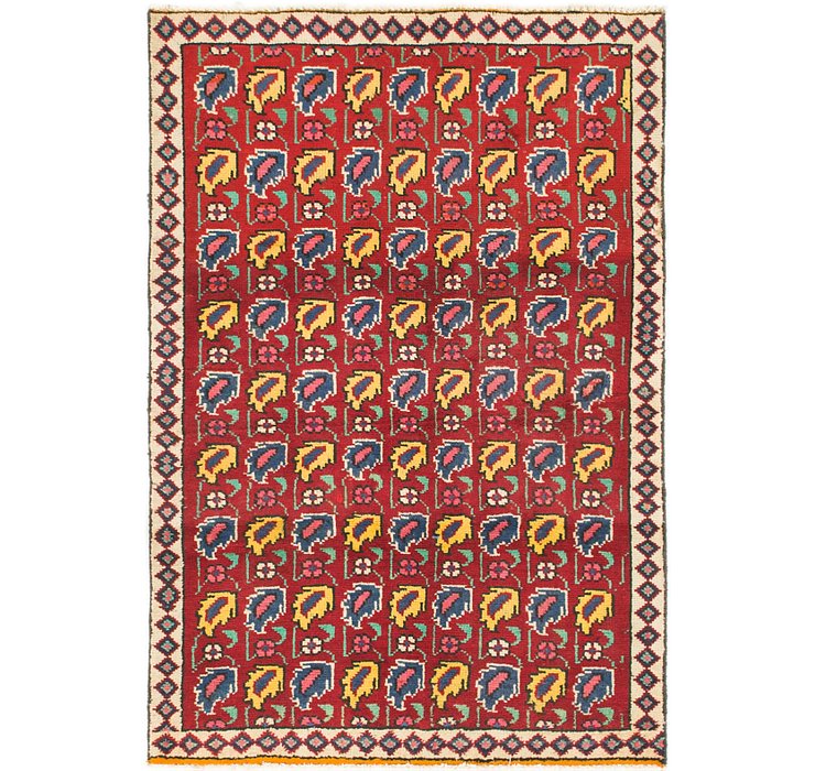 3' 2 x 4' 6 Tabriz Persian Rug