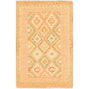 Unique Loom 2' 7 x 4' Kilim Waziri Rug