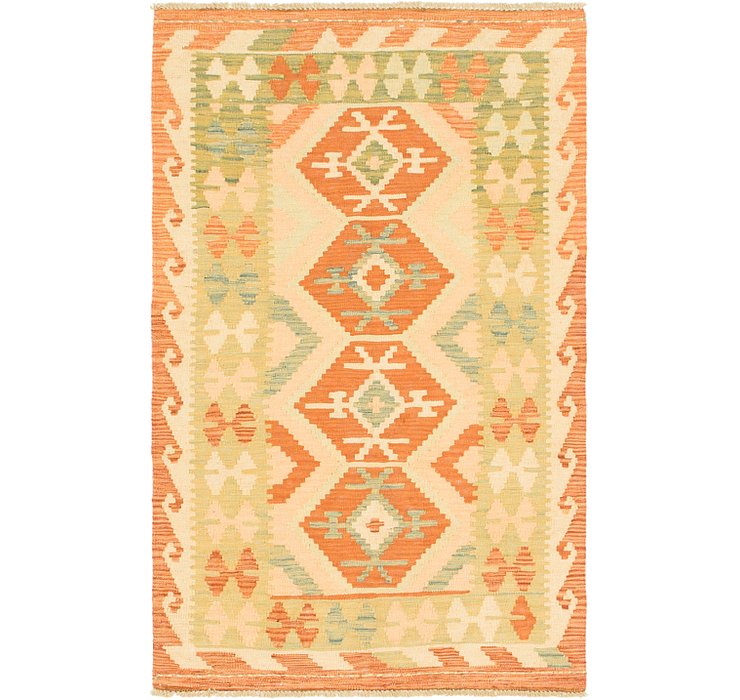 2' 7 x 4' Kilim Waziri Rug
