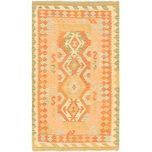 Unique Loom 3' x 5' Kilim Waziri Rug