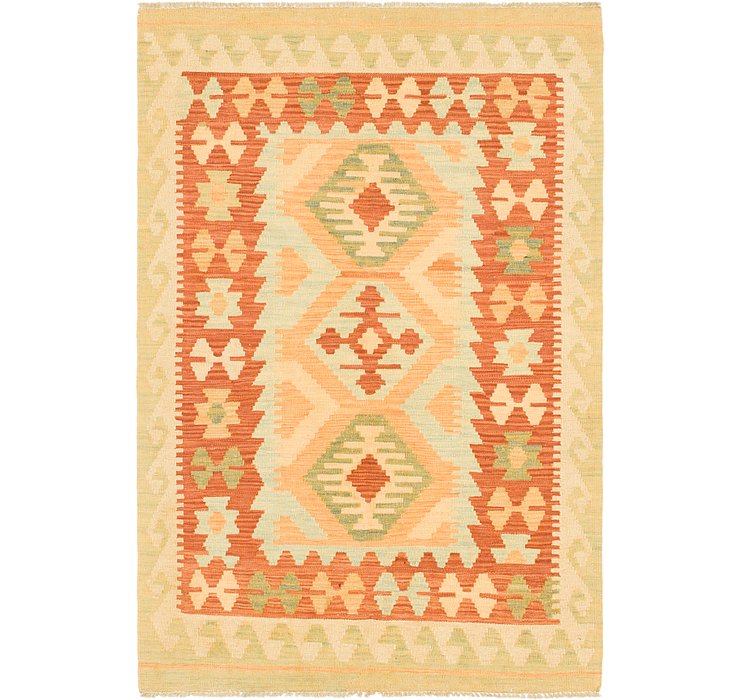 3' 4 x 4' 10 Kilim Waziri Rug
