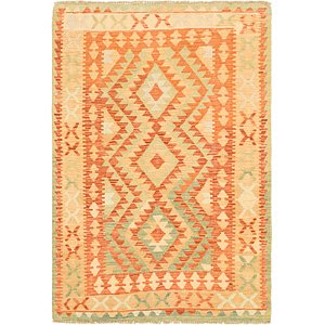 Unique Loom 3' 2 x 4' 9 Kilim Waziri Rug