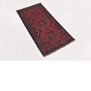 HandKnotted 1' 9 x 3' 5 Khal Mohammadi Rug