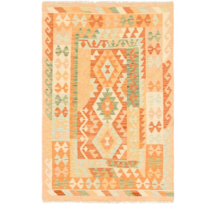 3' 2 x 4' 10 Kilim Waziri Rug