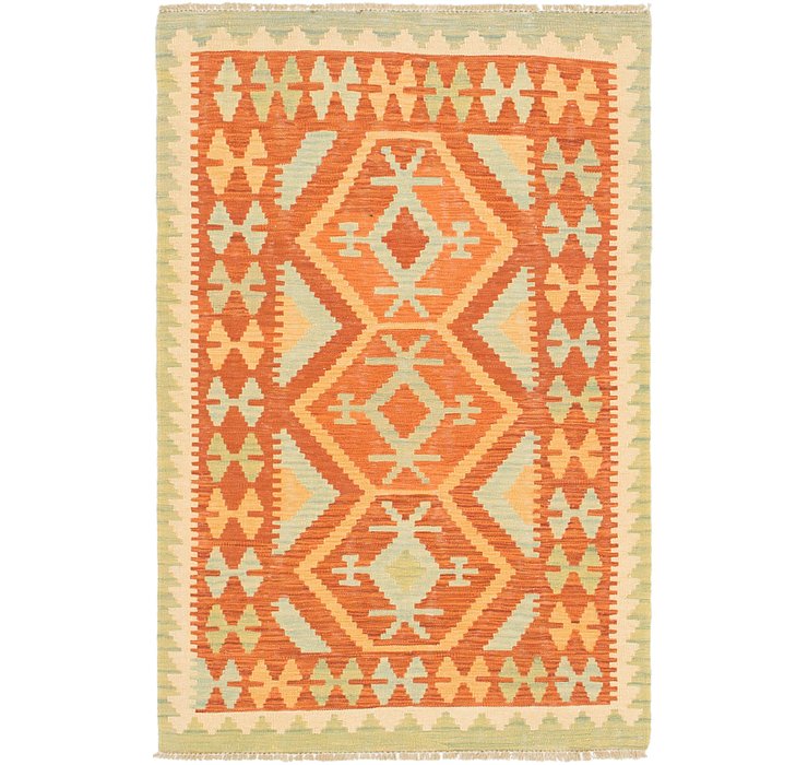 3' x 4' 8 Kilim Waziri Rug