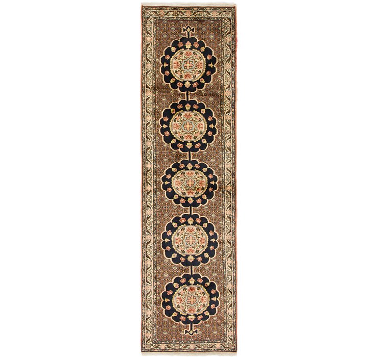 2' 5 x 9' 5 Ardabil Persian Runner ...